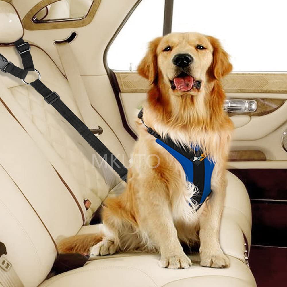 ペット シートベルト 犬用 猫 車専用リード シートベルト ペットリード ドライブ 犬 猫用 安全ベルト 飛びつく防止 簡単装着